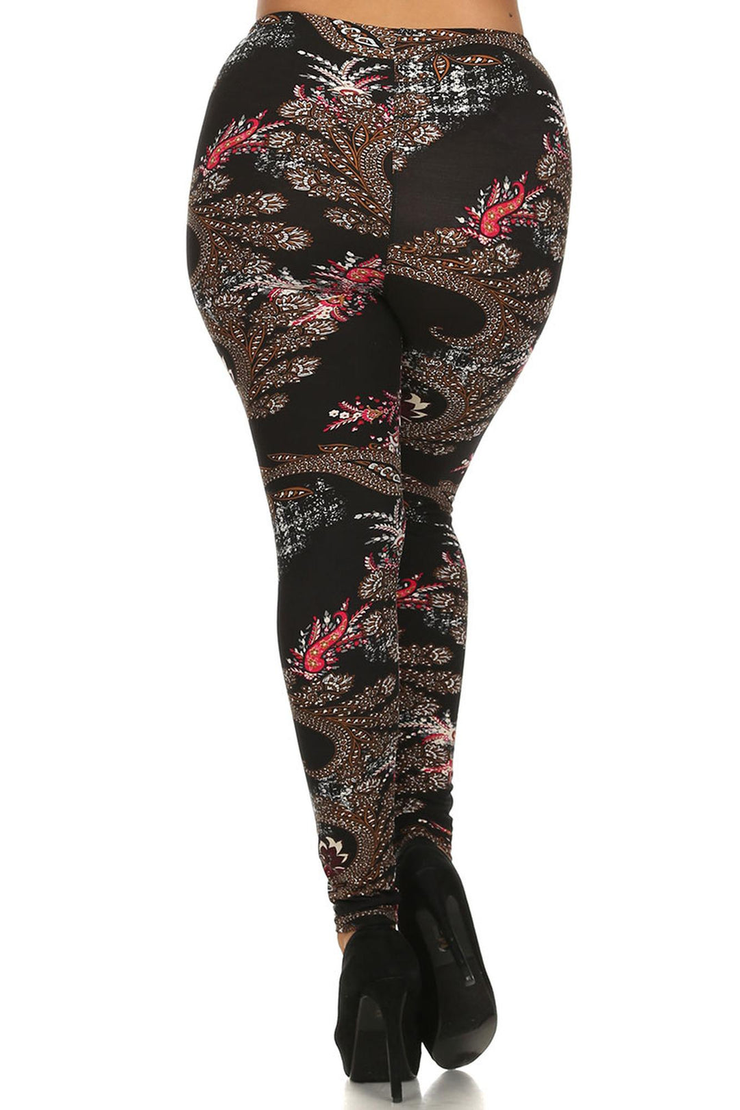 Buttery Smooth Berry Plume Plus Size Leggings