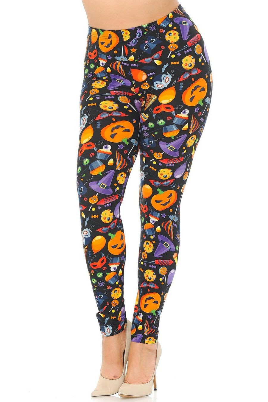 Buttery Smooth Halloween Medley Plus Size Leggings