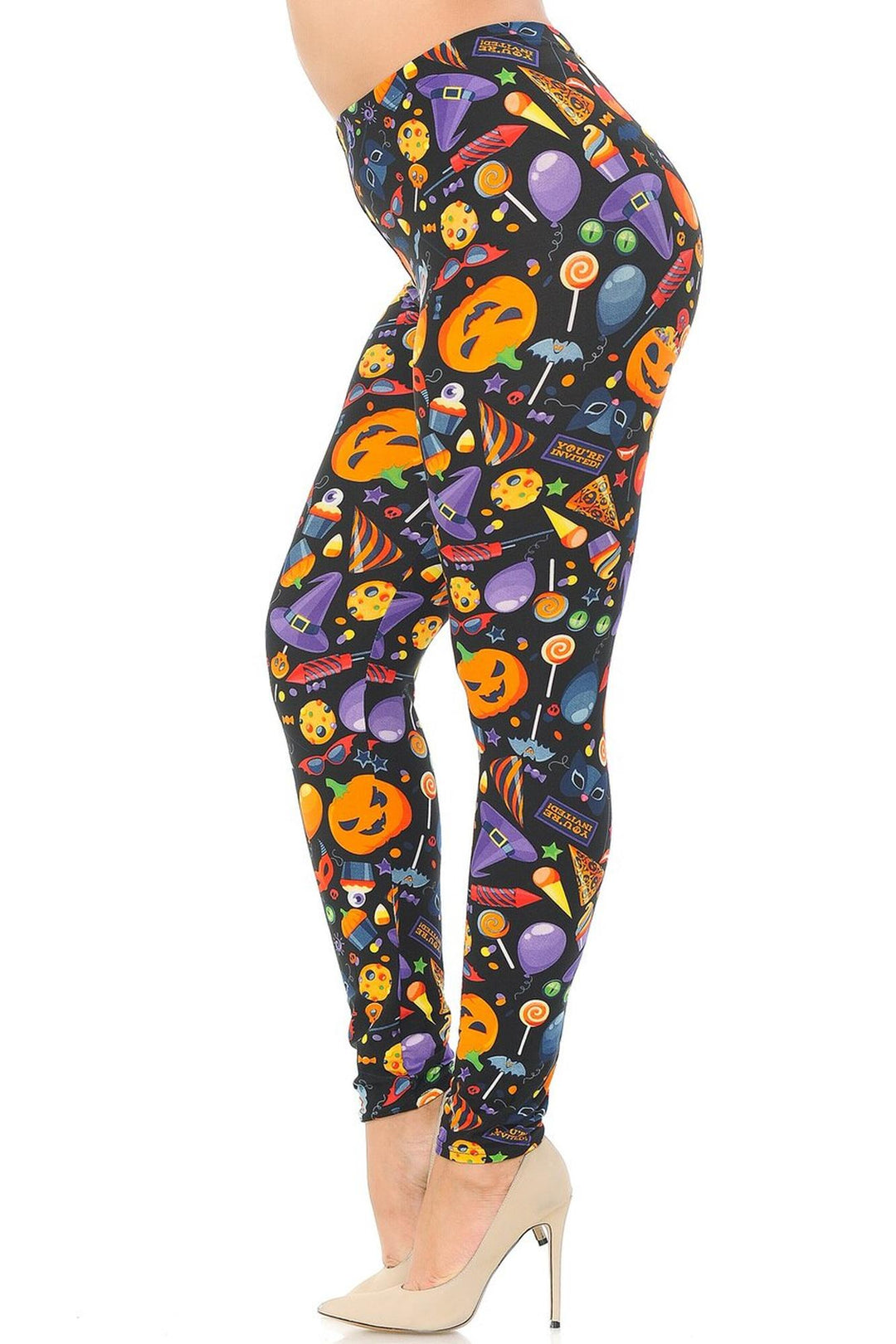 Buttery Smooth Halloween Medley Plus Size Leggings