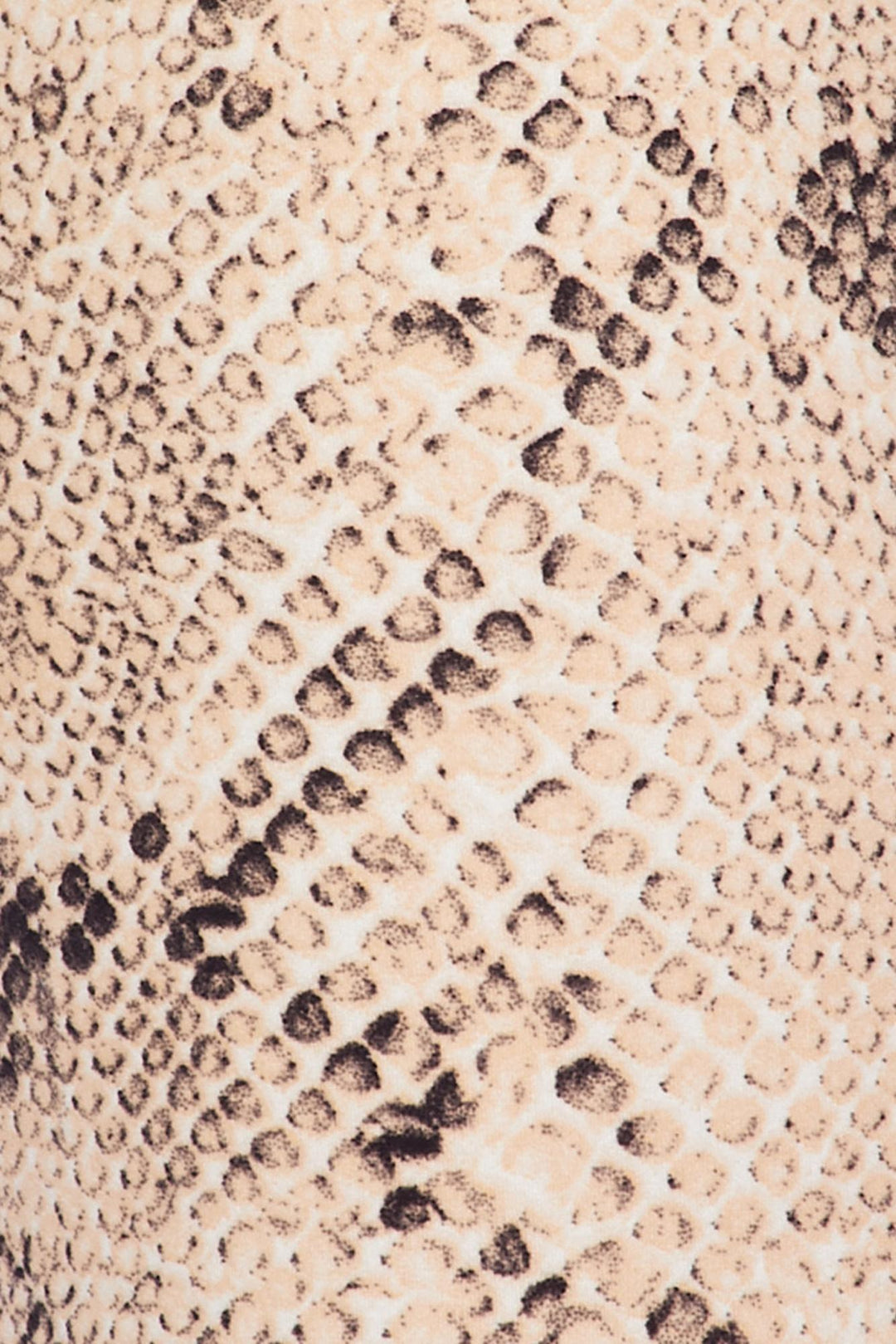 Buttery Smooth Cream Snakeskin Plus Size Leggings