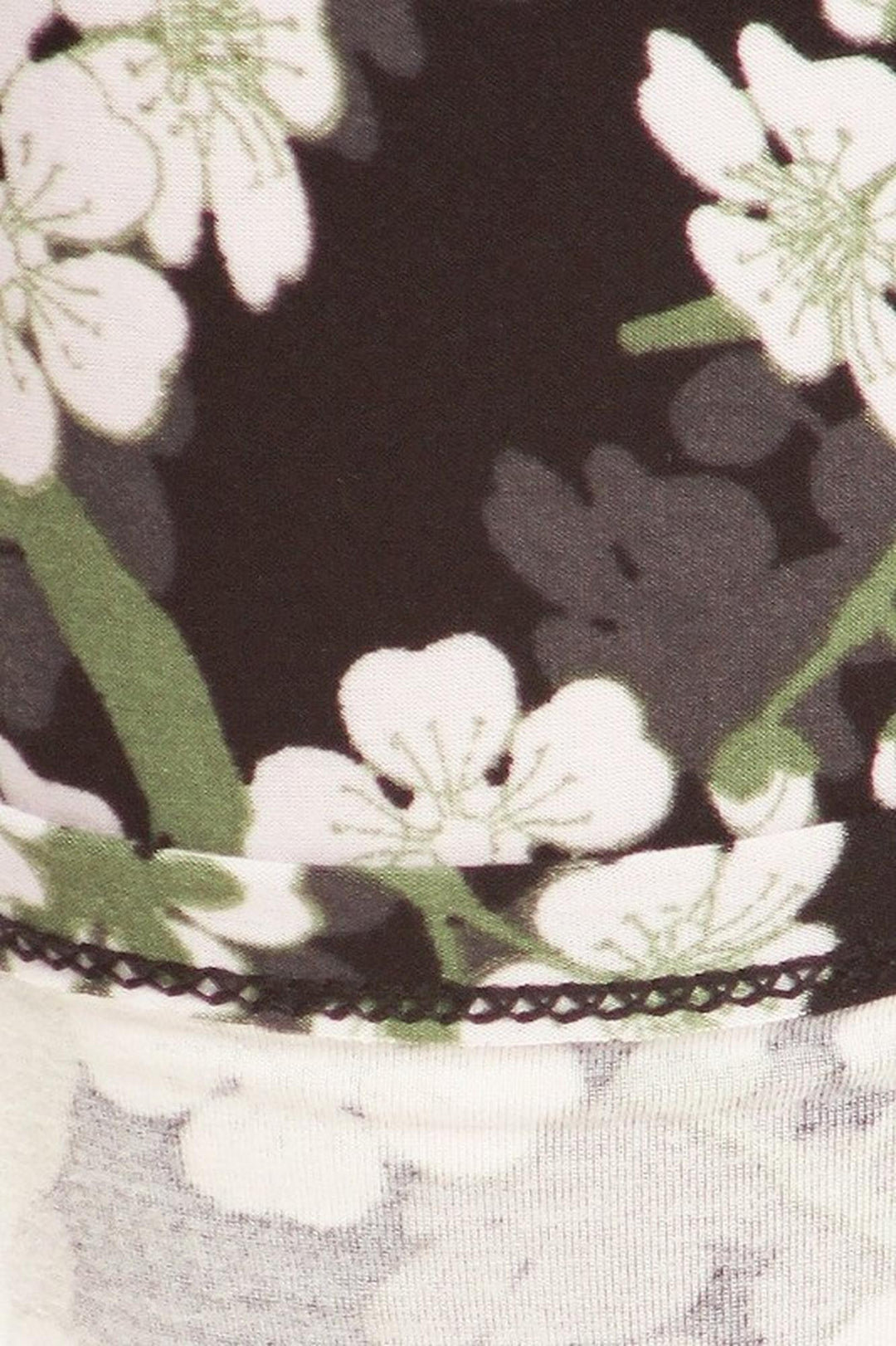 Buttery Smooth White Floral Bunch Plus Size Leggings