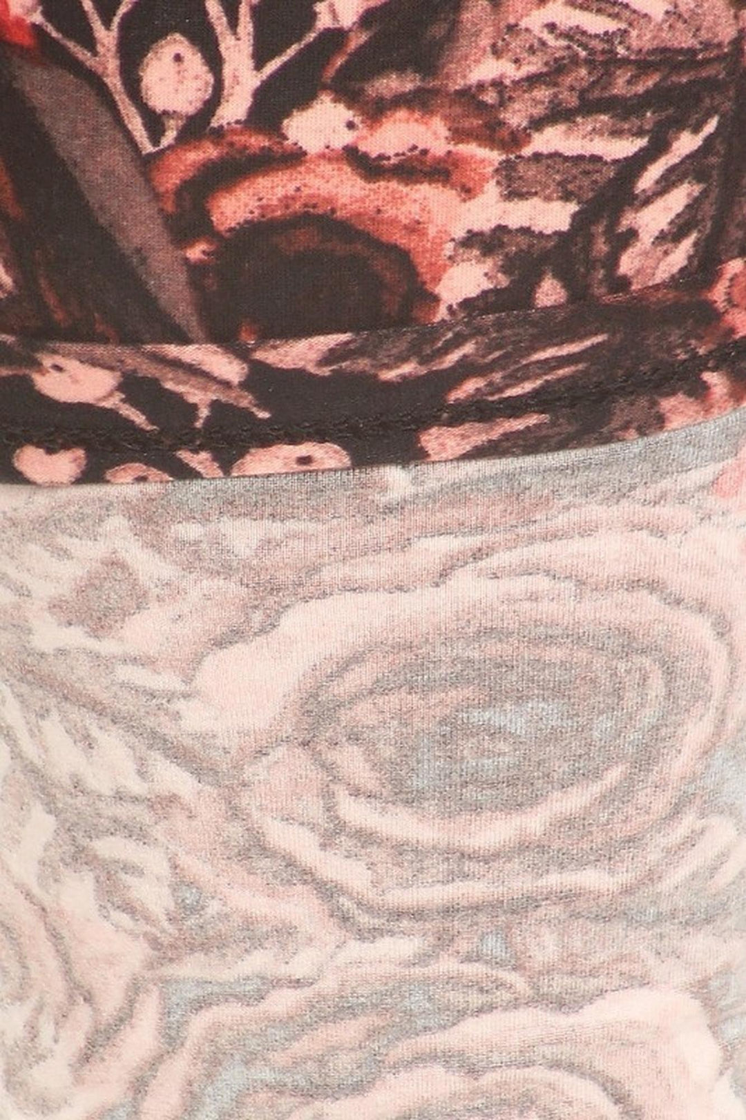 Buttery Smooth Red Rose Floral Plus Size Leggings