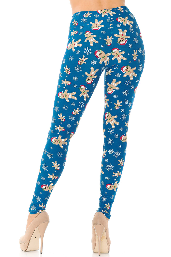 Buttery Soft Christmas Cookies and Snowflakes Plus Size Leggings