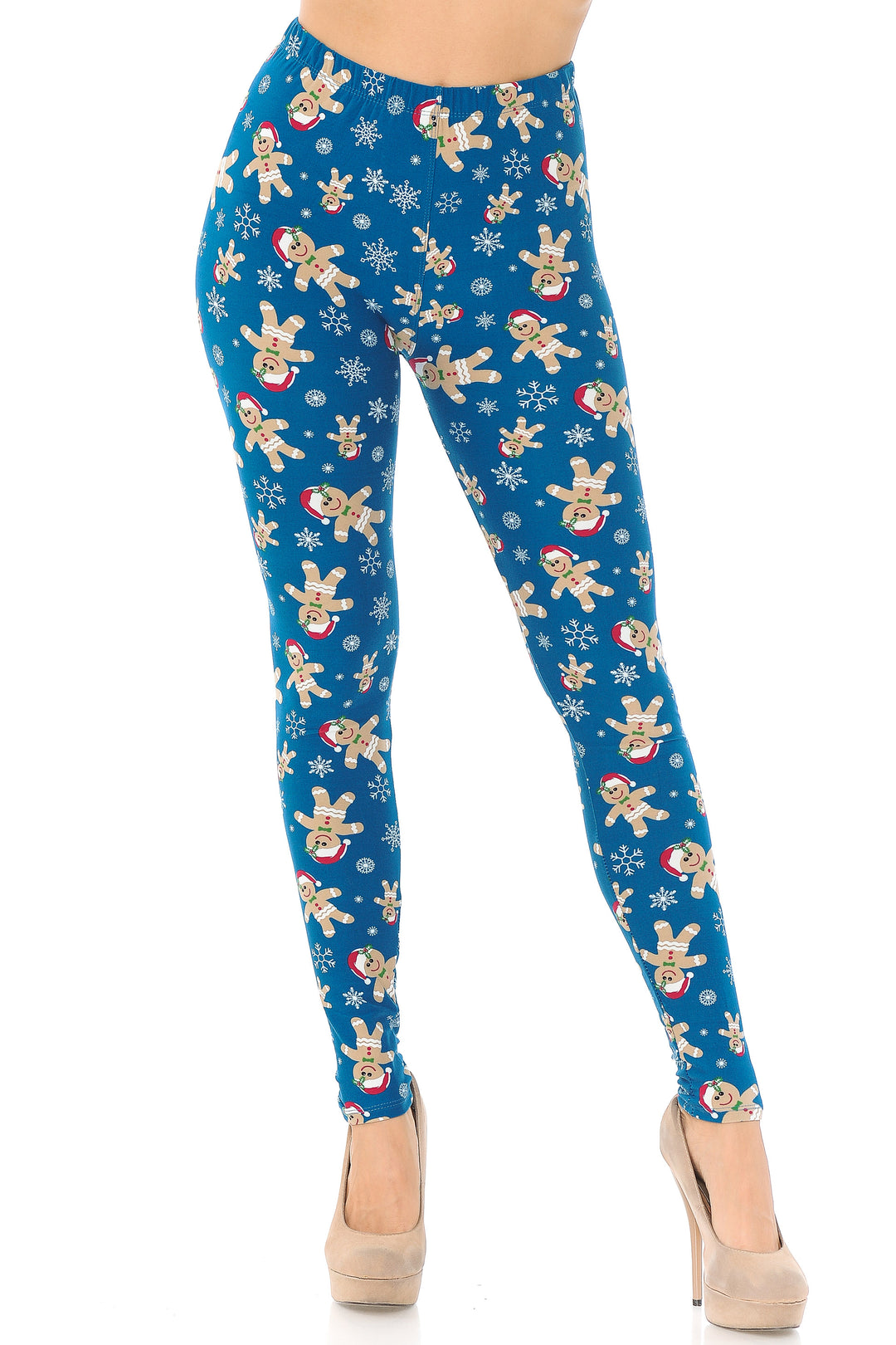 Buttery Soft Christmas Cookies and Snowflakes Plus Size Leggings