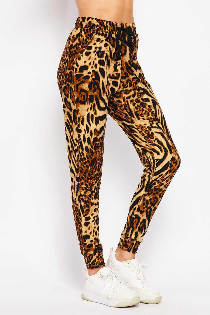 Buttery Soft Predator Leopard Plus Size Joggers