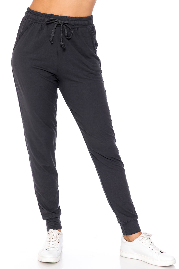 Buttery Soft Basic Solid Plus Size Joggers - New Mix