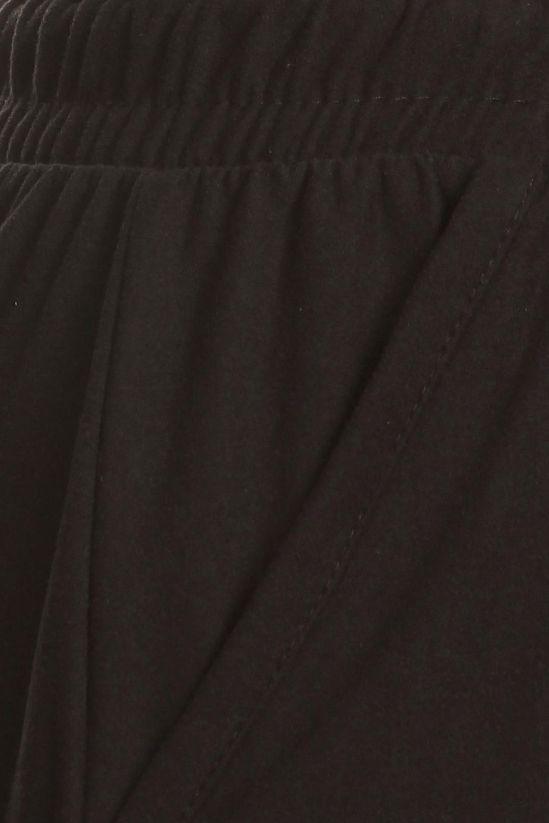 Buttery Smooth Basic Black Solid Plus Size Joggers - EEVEE