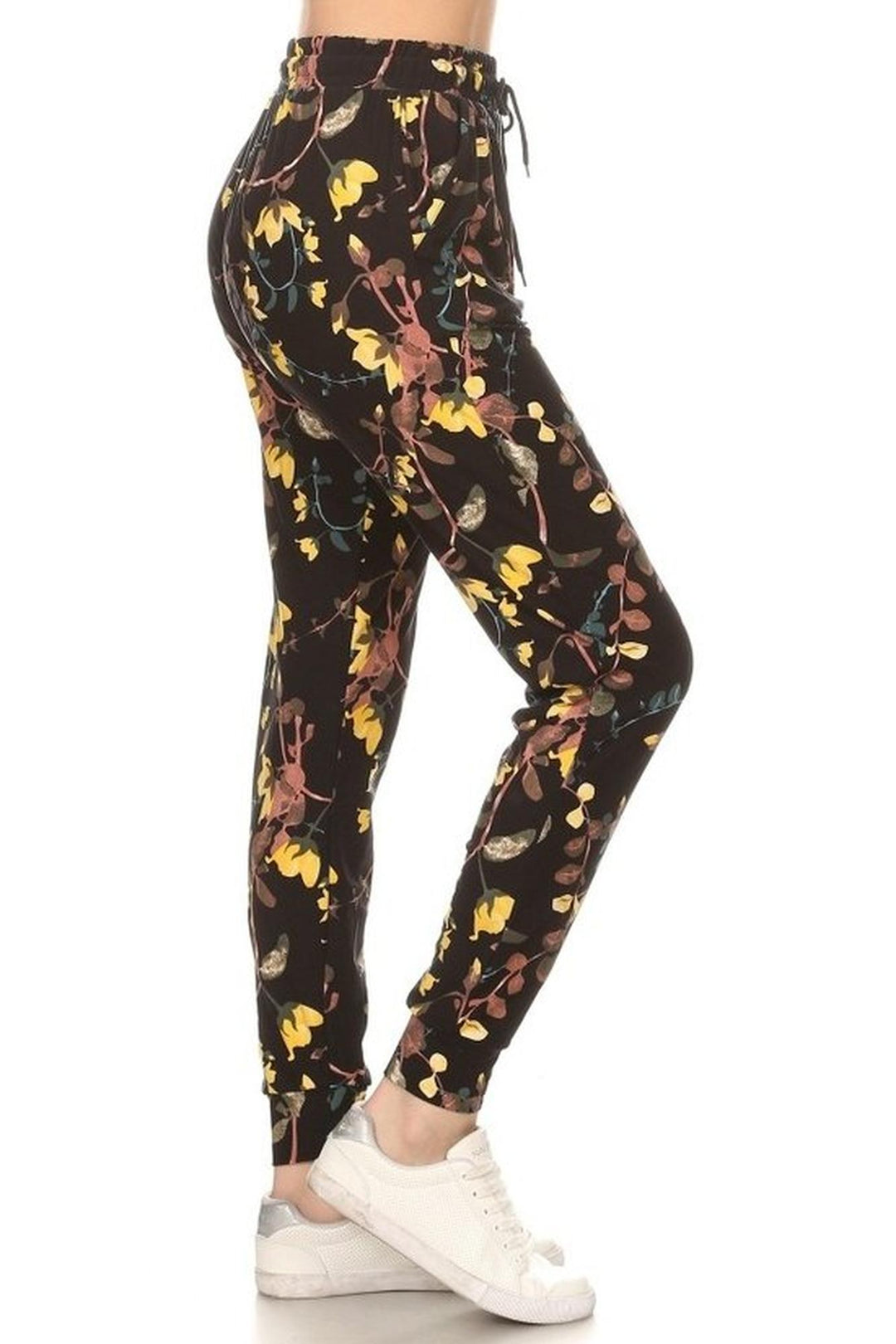 Buttery Soft Sunrise Floral Plus Size Joggers