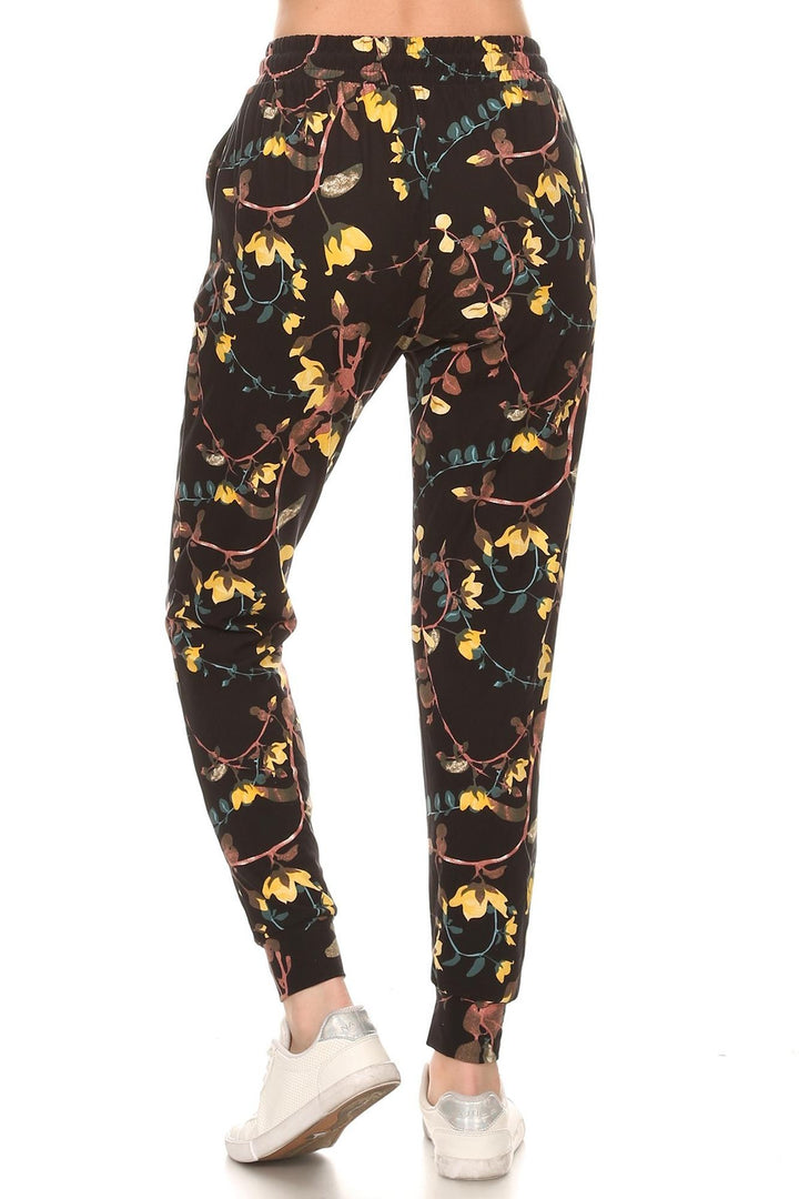 Buttery Soft Sunrise Floral Plus Size Joggers