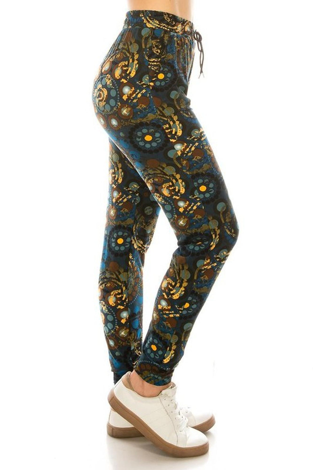 Buttery Soft Paisley Mandala Layers Plus Size Joggers