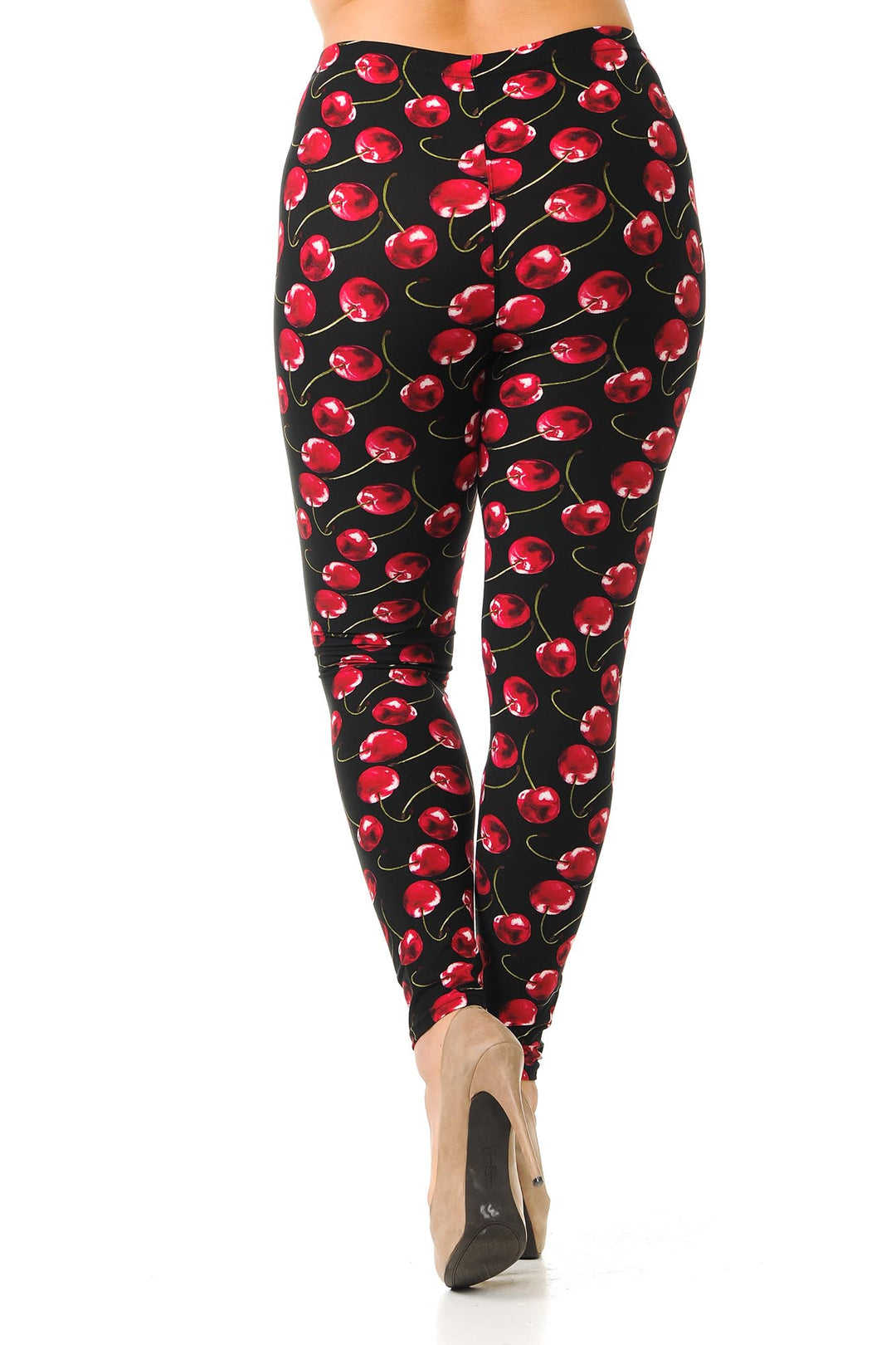Buttery Smooth Summer Wild Cherry Plus Size Leggings