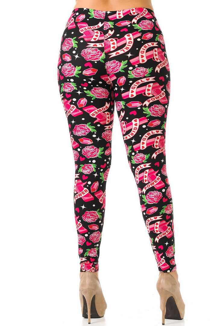 Buttery Smooth Girl Power Plus Size Leggings