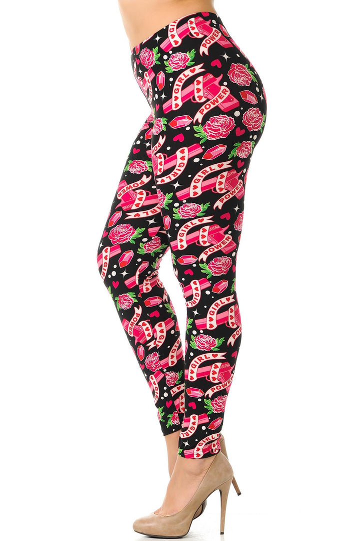 Buttery Smooth Girl Power Plus Size Leggings