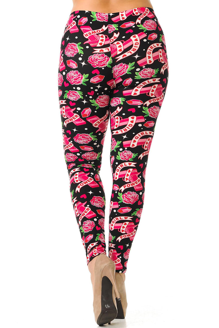 Buttery Smooth Girl Power Plus Size Leggings
