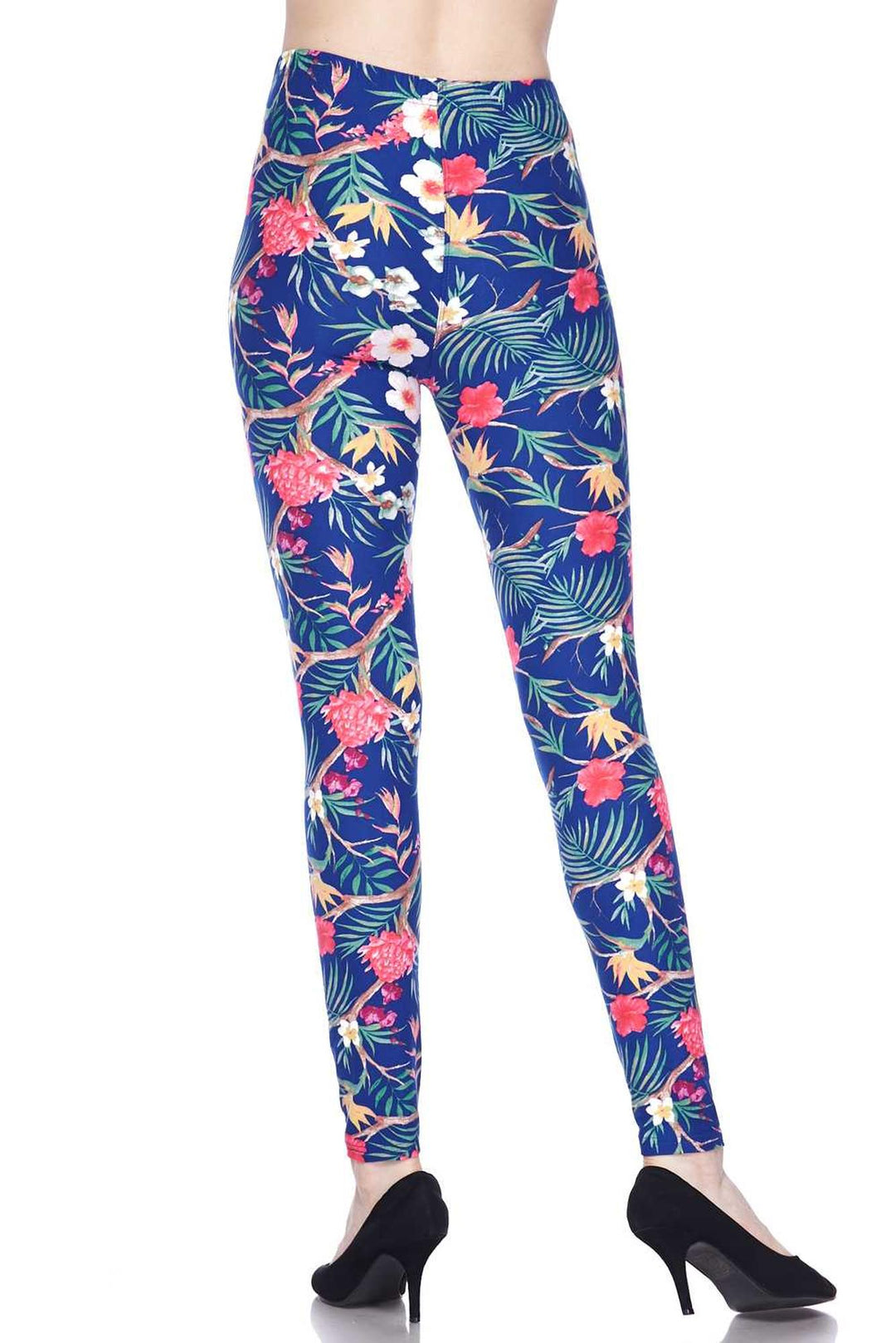 Buttery Smooth Elegant Flowing Floral Plus Size Leggings