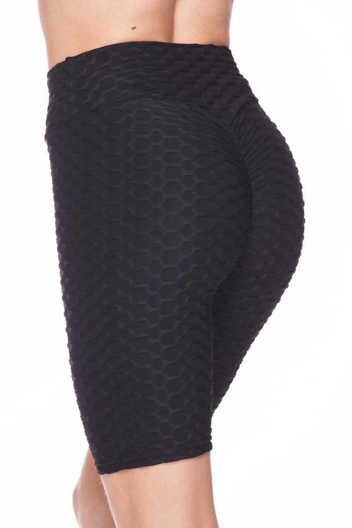 Scrunch Butt High Waisted Plus Size Biker Shorts