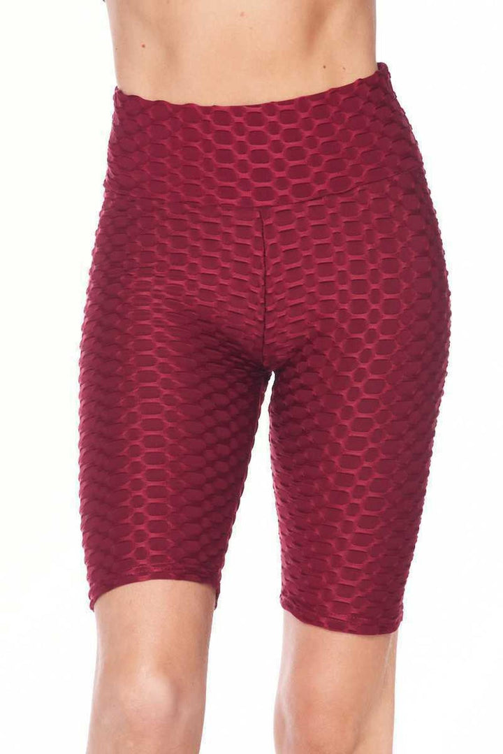 Scrunch Butt High Waisted Plus Size Biker Shorts