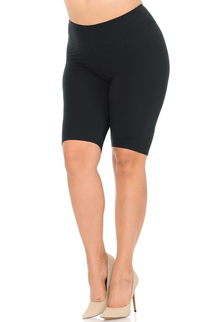 Buttery Soft Basic Solid Plus Size Shorts - 3 Inch