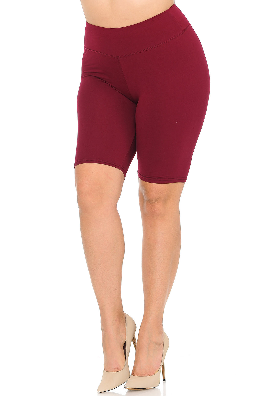 Buttery Soft Basic Solid Plus Size Shorts - 3 Inch