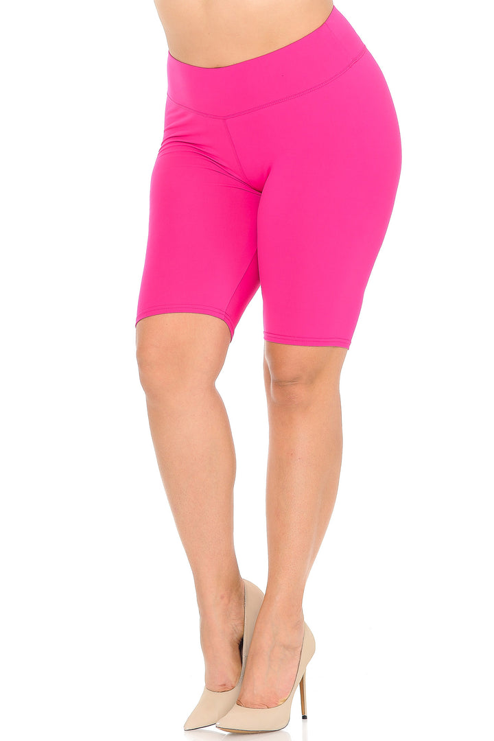 Buttery Soft Basic Solid Plus Size Shorts - 3 Inch