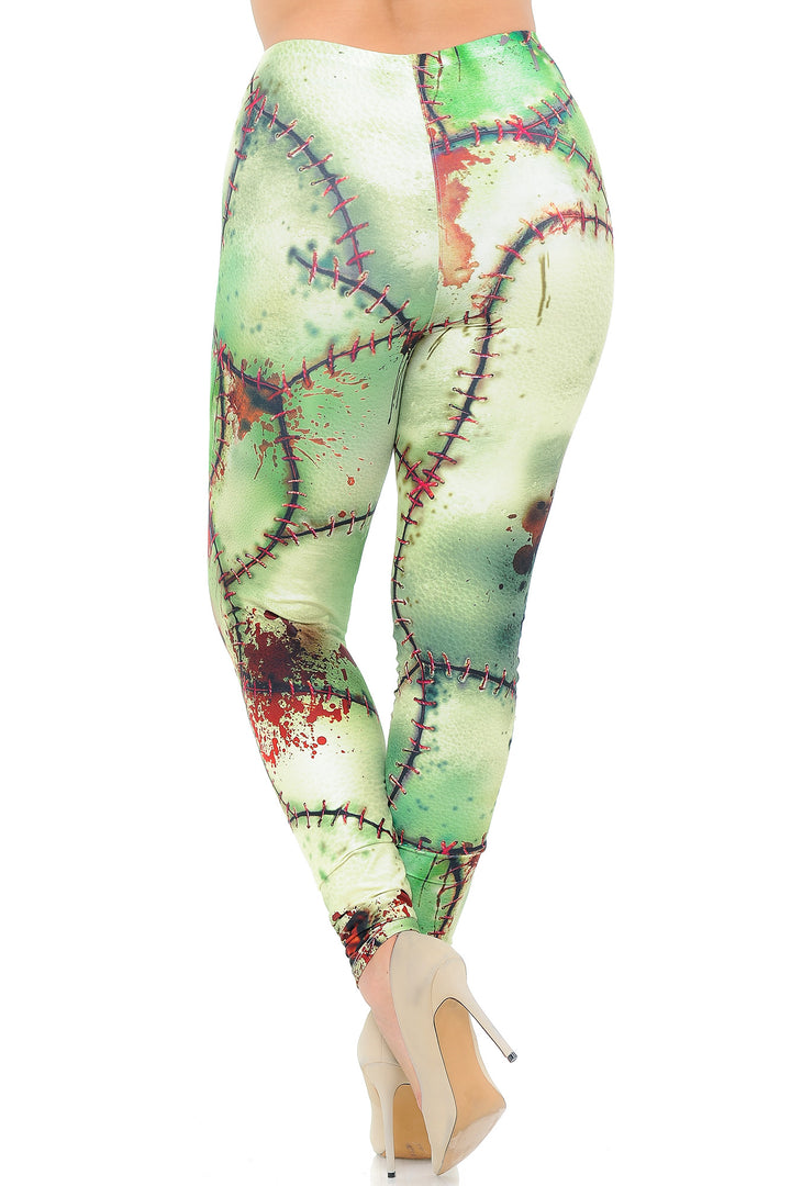 Creamy Soft Zombie Plus Size Leggings - USA Fashion