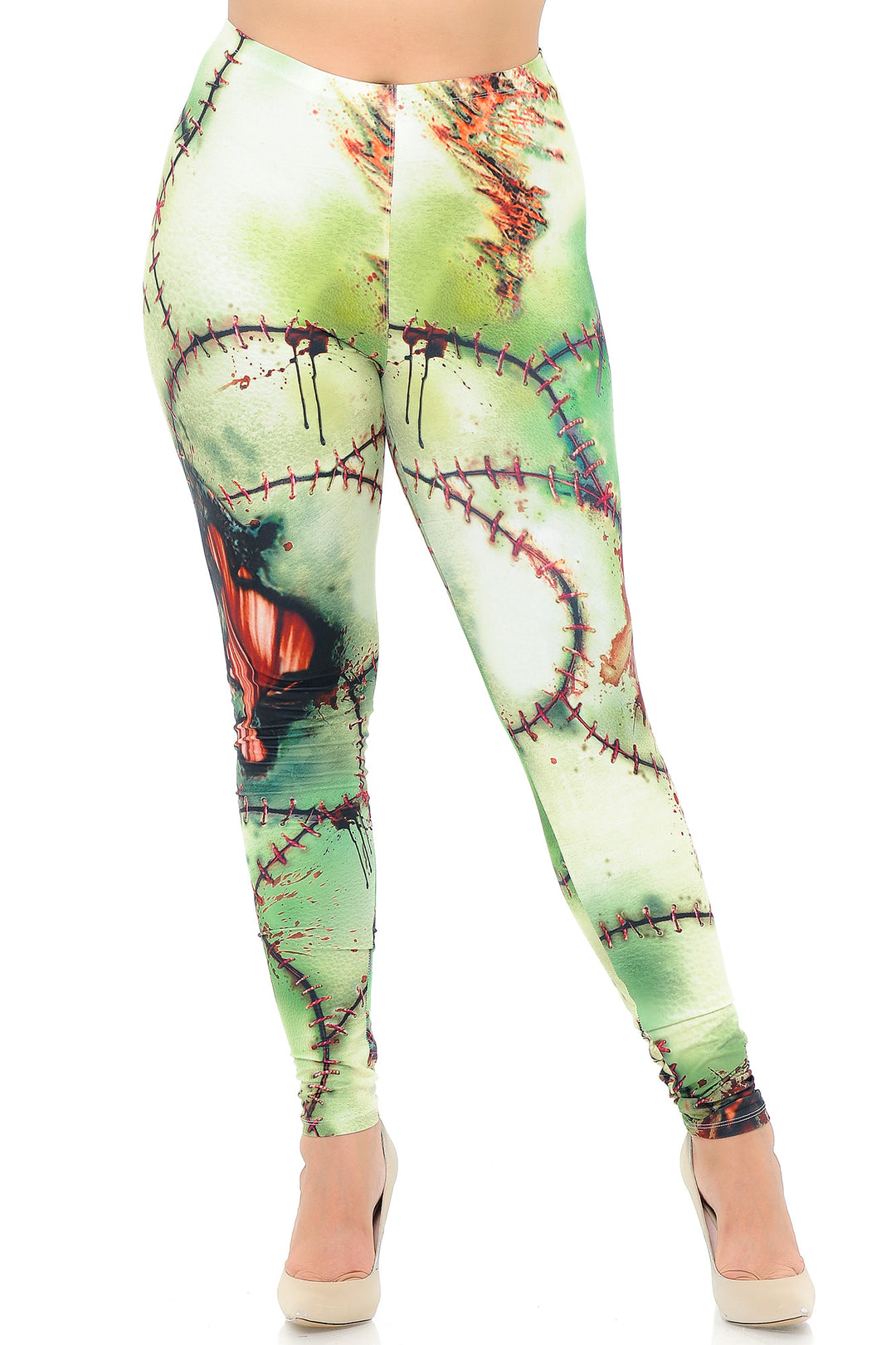 Creamy Soft Zombie Plus Size Leggings - USA Fashion