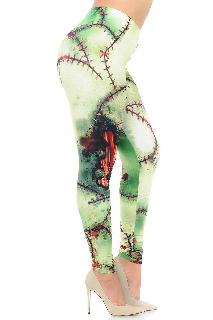 Creamy Soft Zombie Plus Size Leggings - USA Fashion