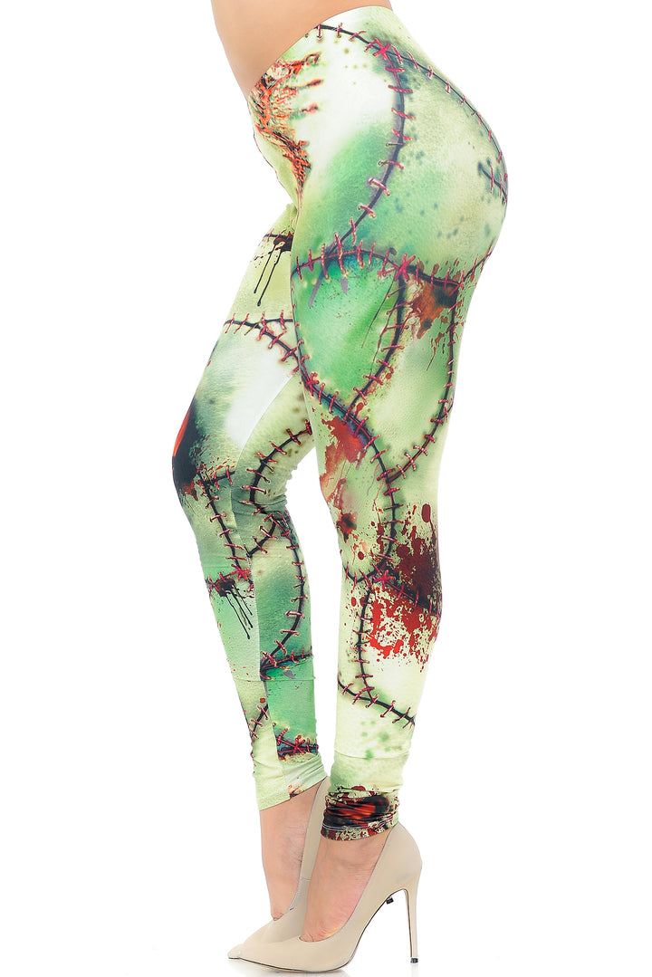 Creamy Soft Zombie Plus Size Leggings - USA Fashion
