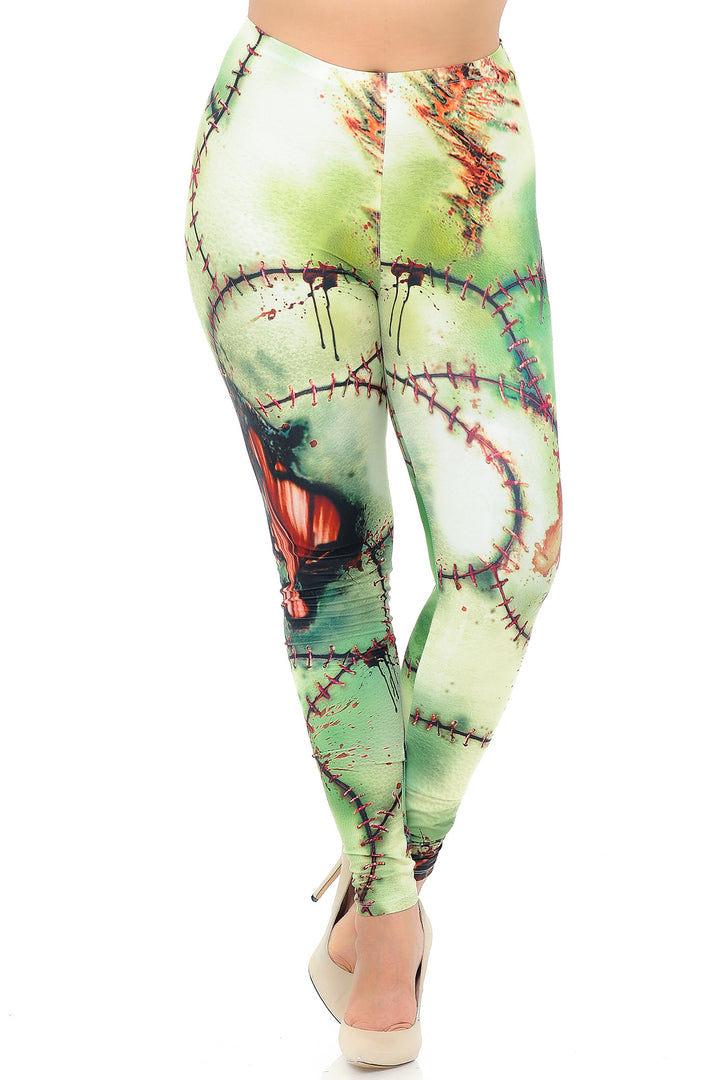 Creamy Soft Zombie Plus Size Leggings - USA Fashion