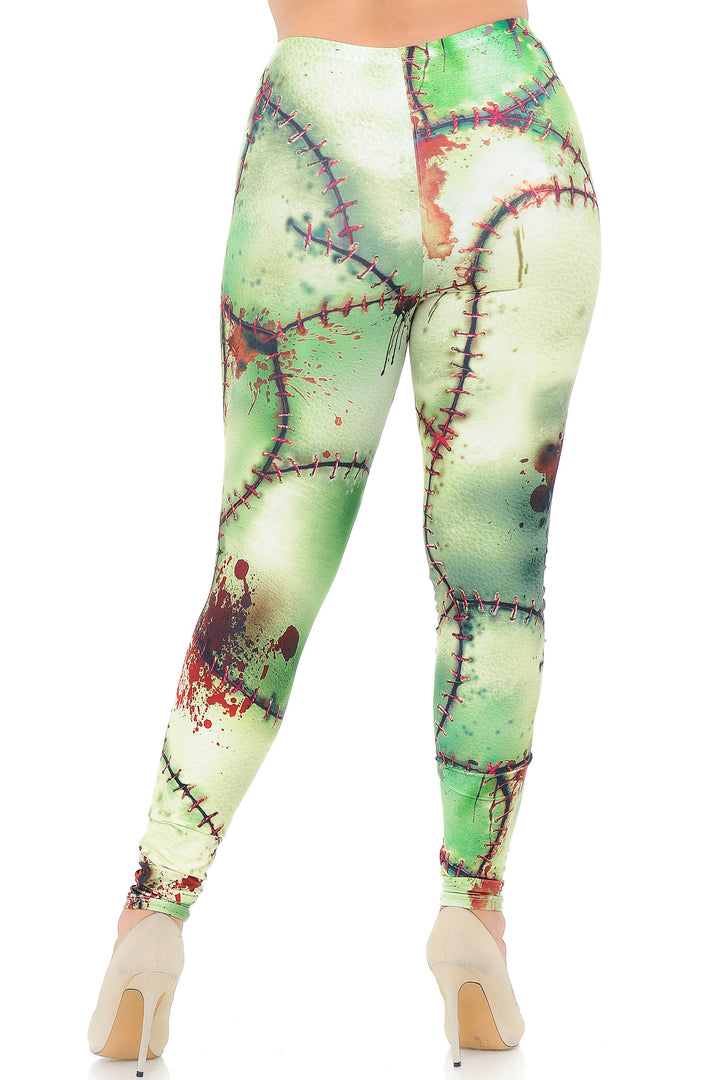 Creamy Soft Zombie Plus Size Leggings - USA Fashion