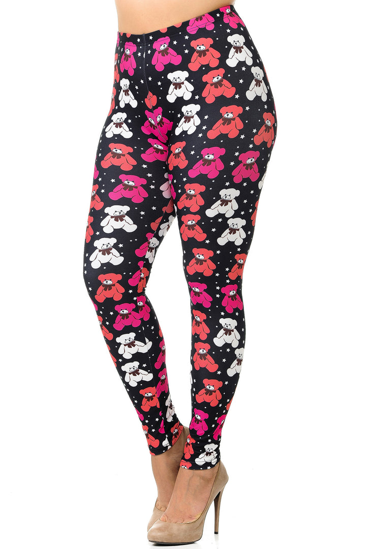 Creamy Soft Teddy Bear Plus Size Leggings