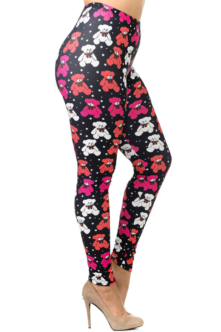 Creamy Soft Teddy Bear Plus Size Leggings