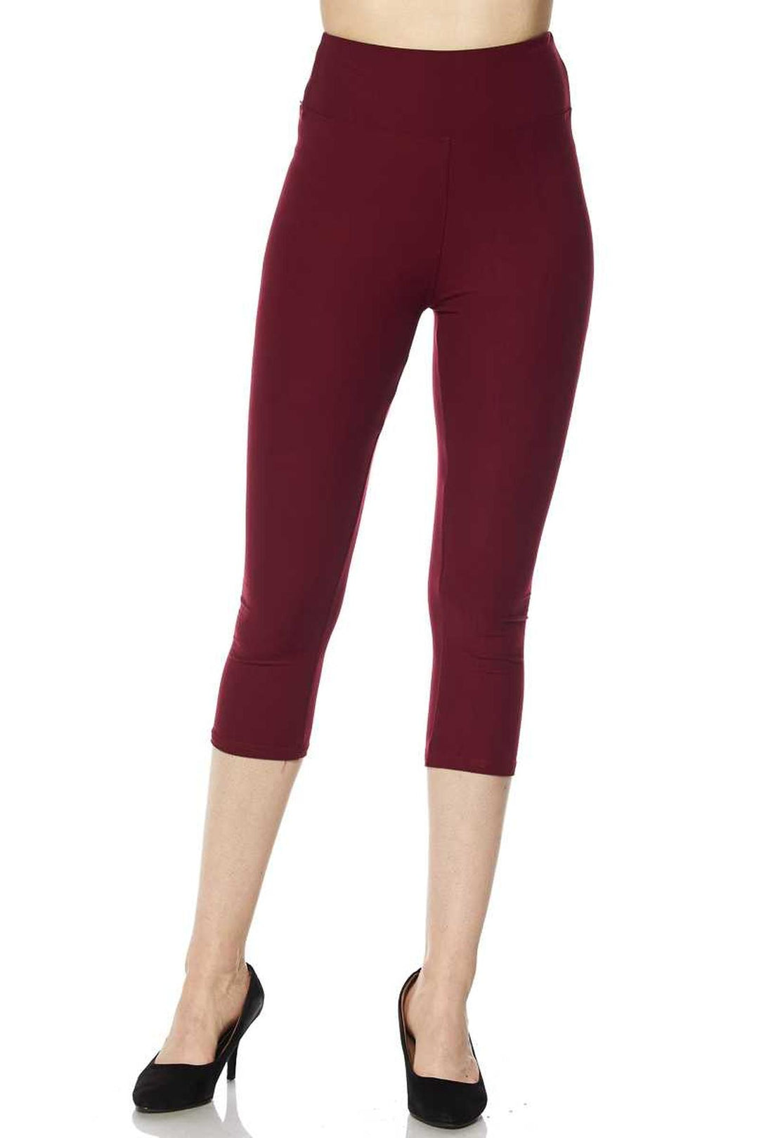 Buttery Smooth Basic Solid High Waisted Capris - 3 Inch - New Mix