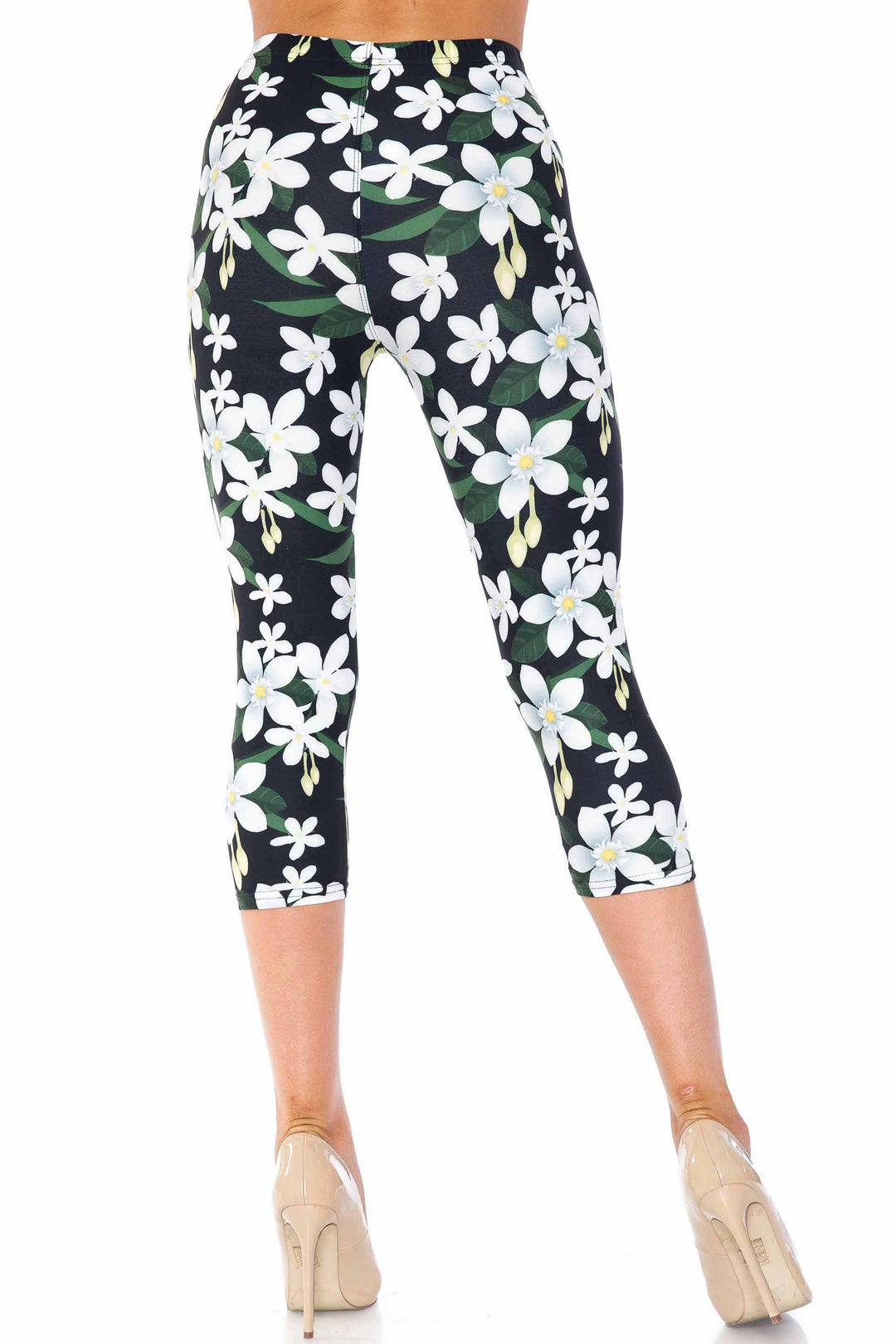 Creamy Soft Daisy Bloom Capris - USA Fashion