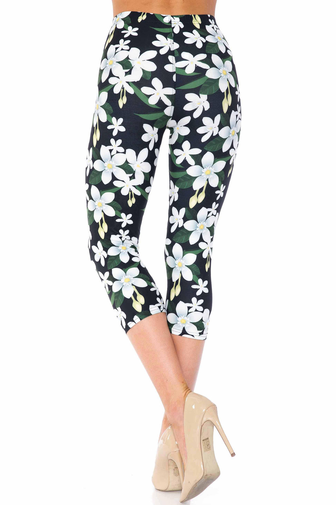 Creamy Soft Daisy Bloom Capris - USA Fashion