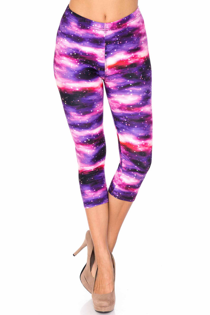 Creamy Soft Purple Mist Capris - USA Fashion