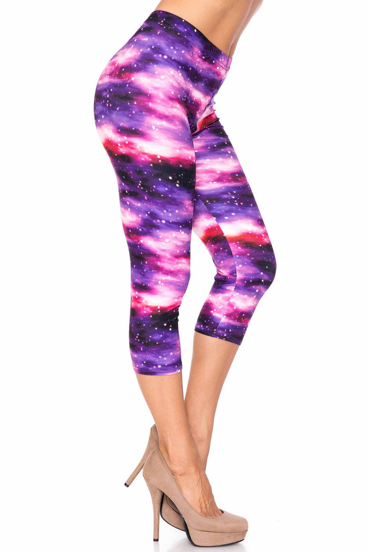 Creamy Soft Purple Mist Capris - USA Fashion
