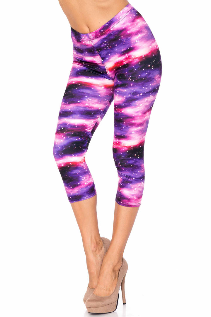 Creamy Soft Purple Mist Capris - USA Fashion
