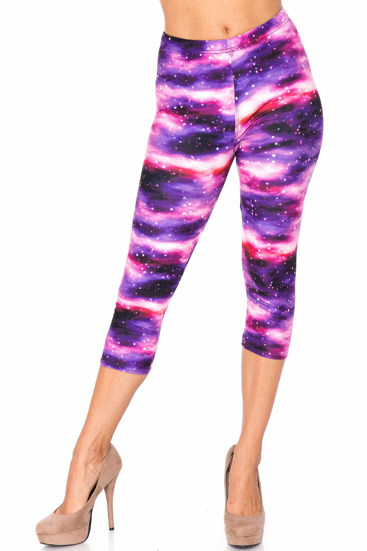 Creamy Soft Purple Mist Capris - USA Fashion