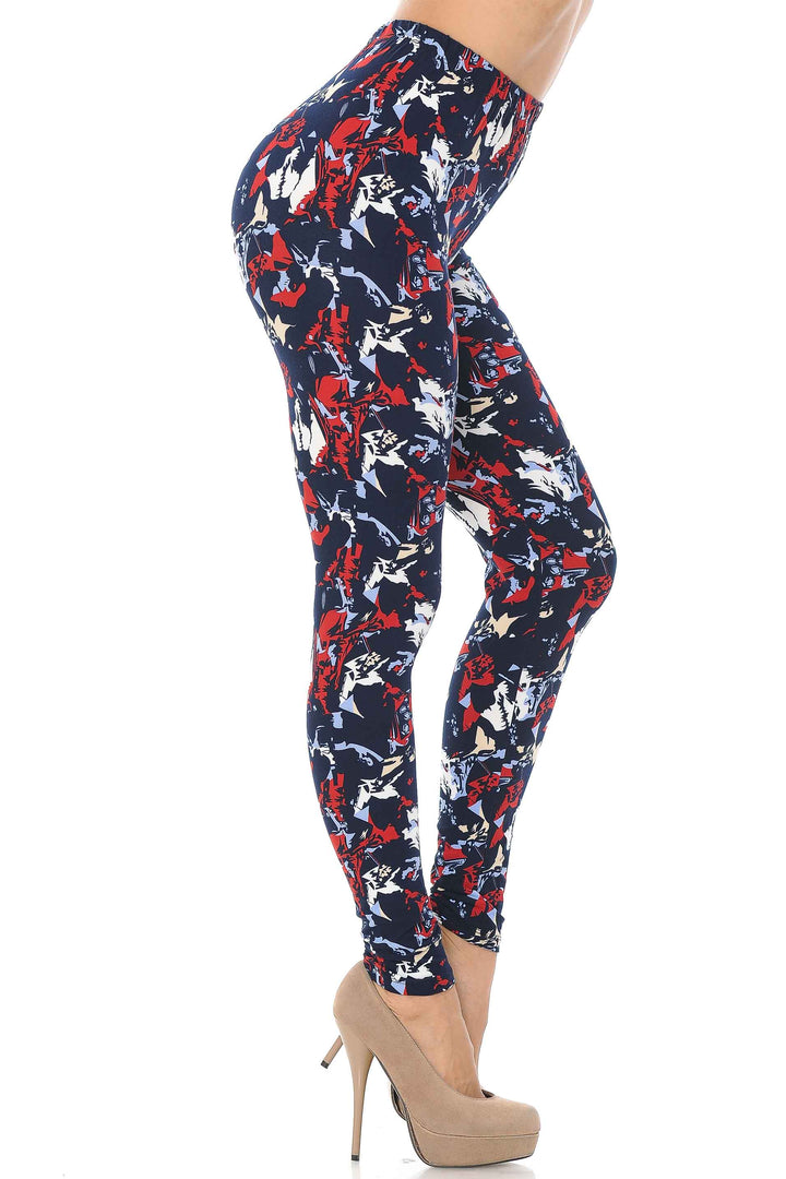 Buttery Smooth Abstract Splatter Leggings