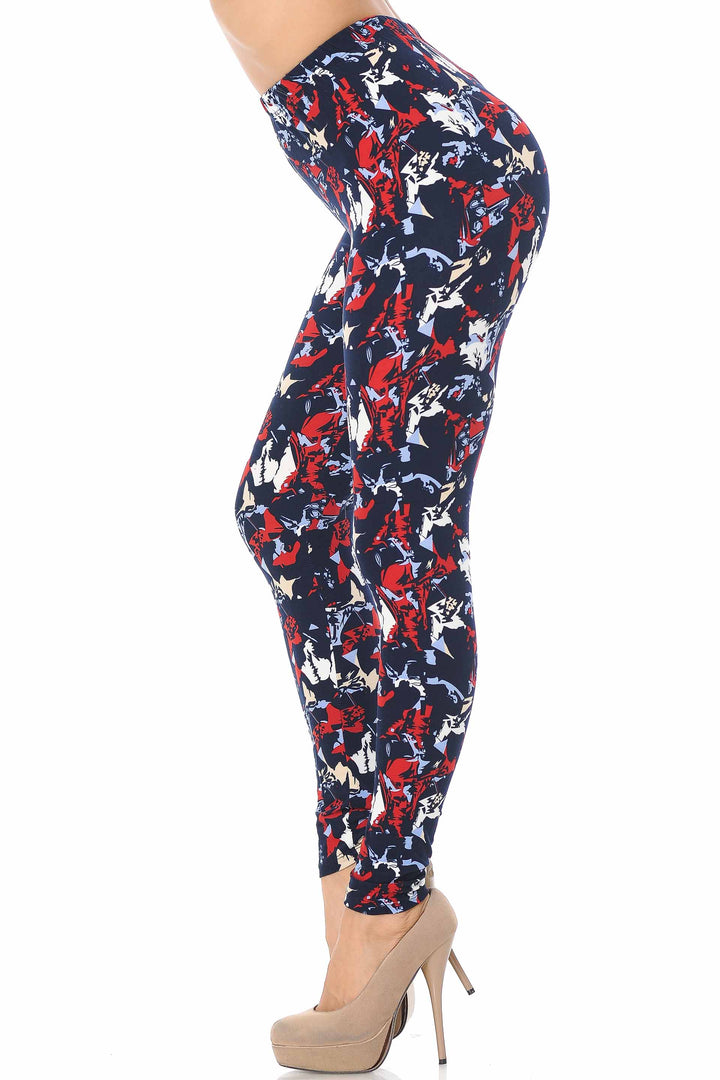 Buttery Smooth Abstract Splatter Leggings