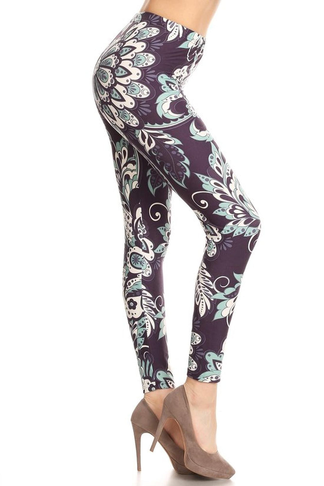 Buttery Smooth Midnight Minty Mandala Leggings