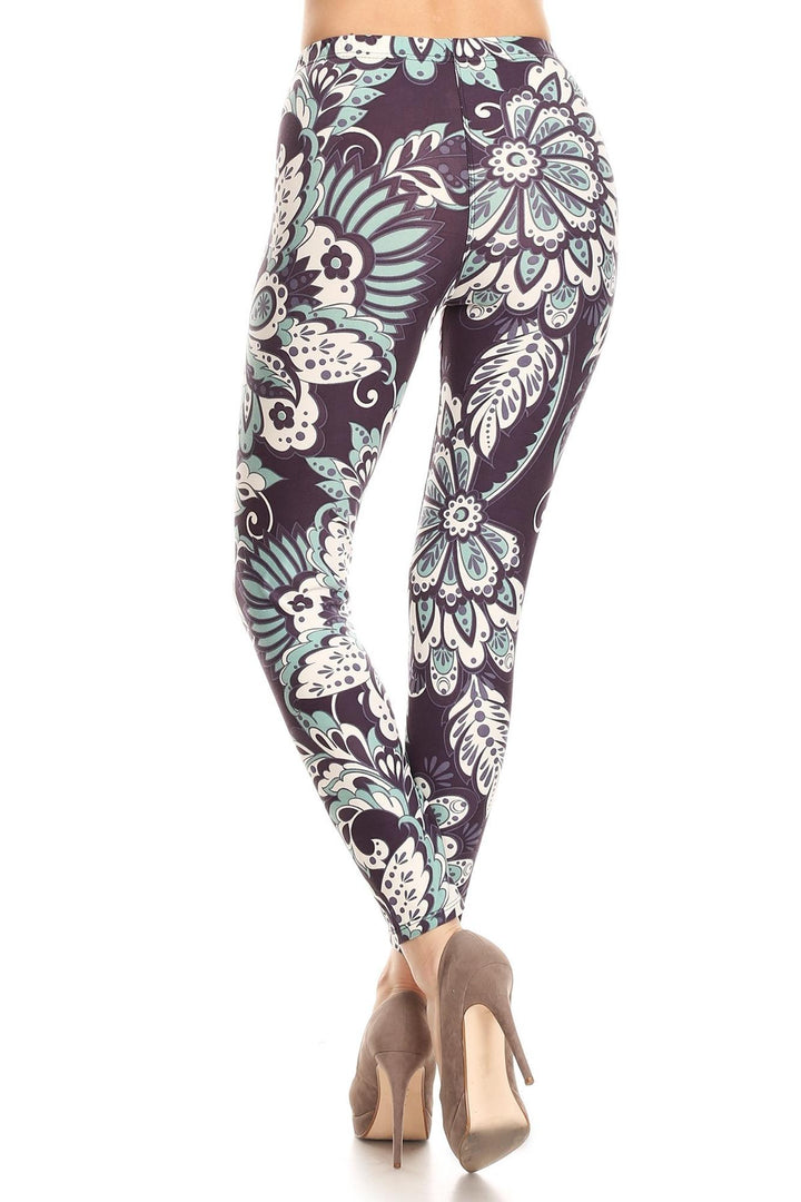 Buttery Smooth Midnight Minty Mandala Leggings