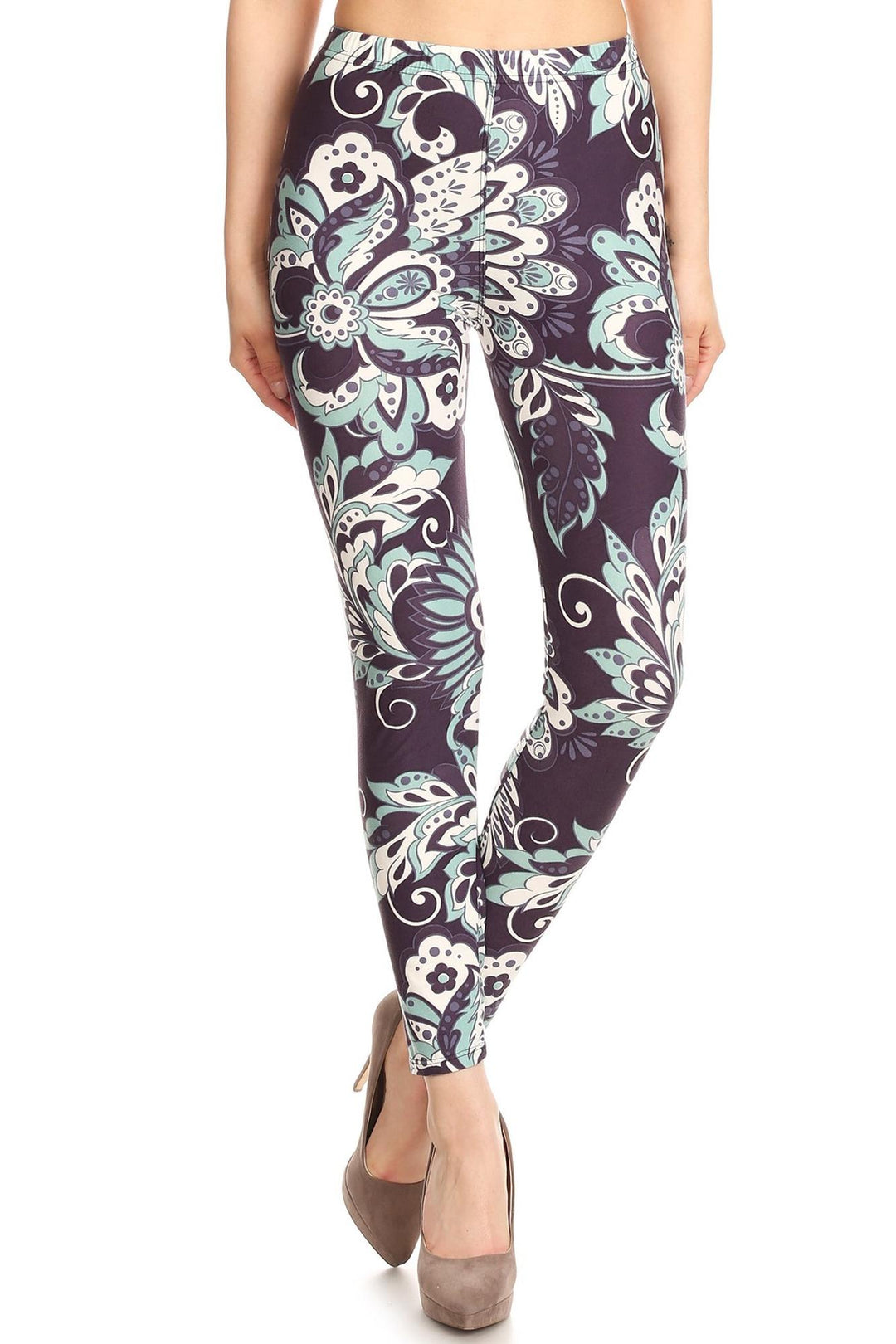 Buttery Smooth Midnight Minty Mandala Leggings