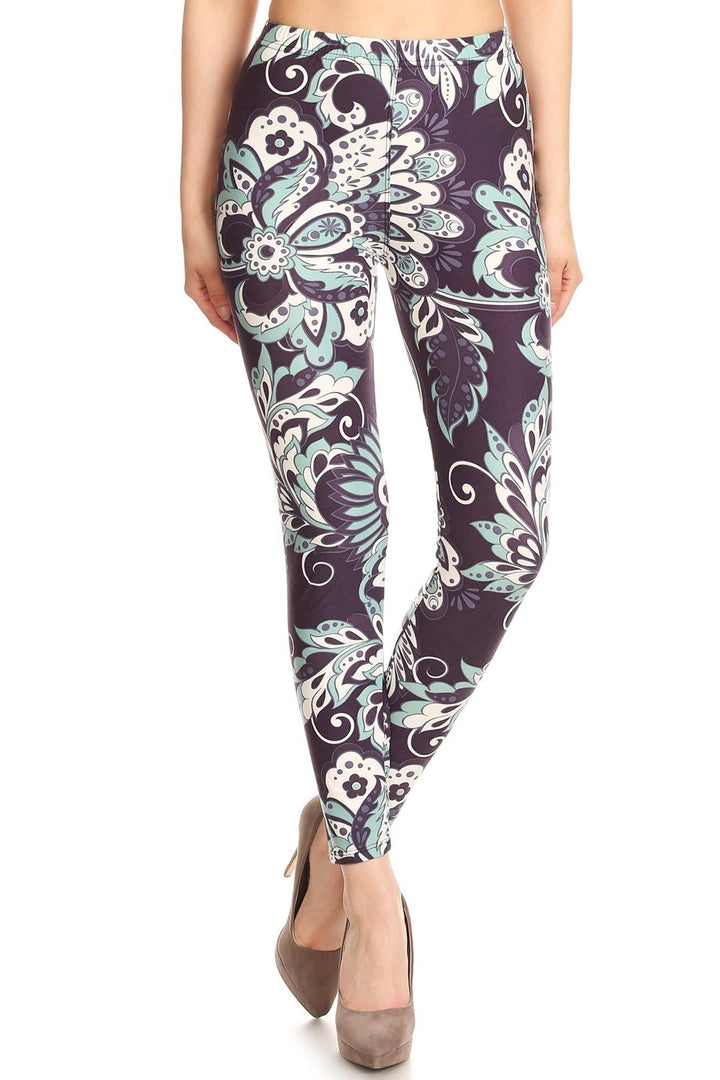 Buttery Smooth Midnight Minty Mandala Leggings