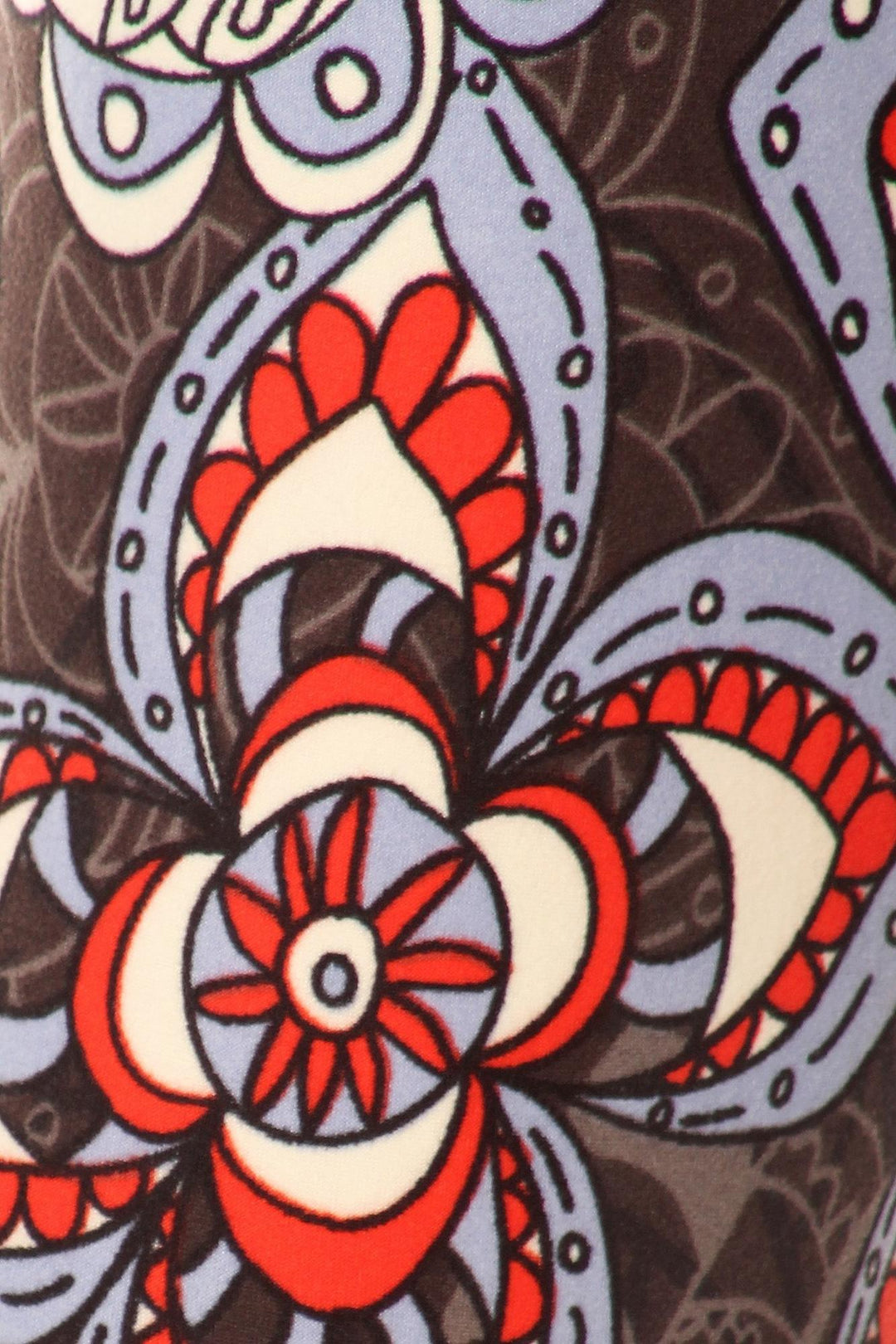 Buttery Smooth Ruby Floral Mandala Leggings