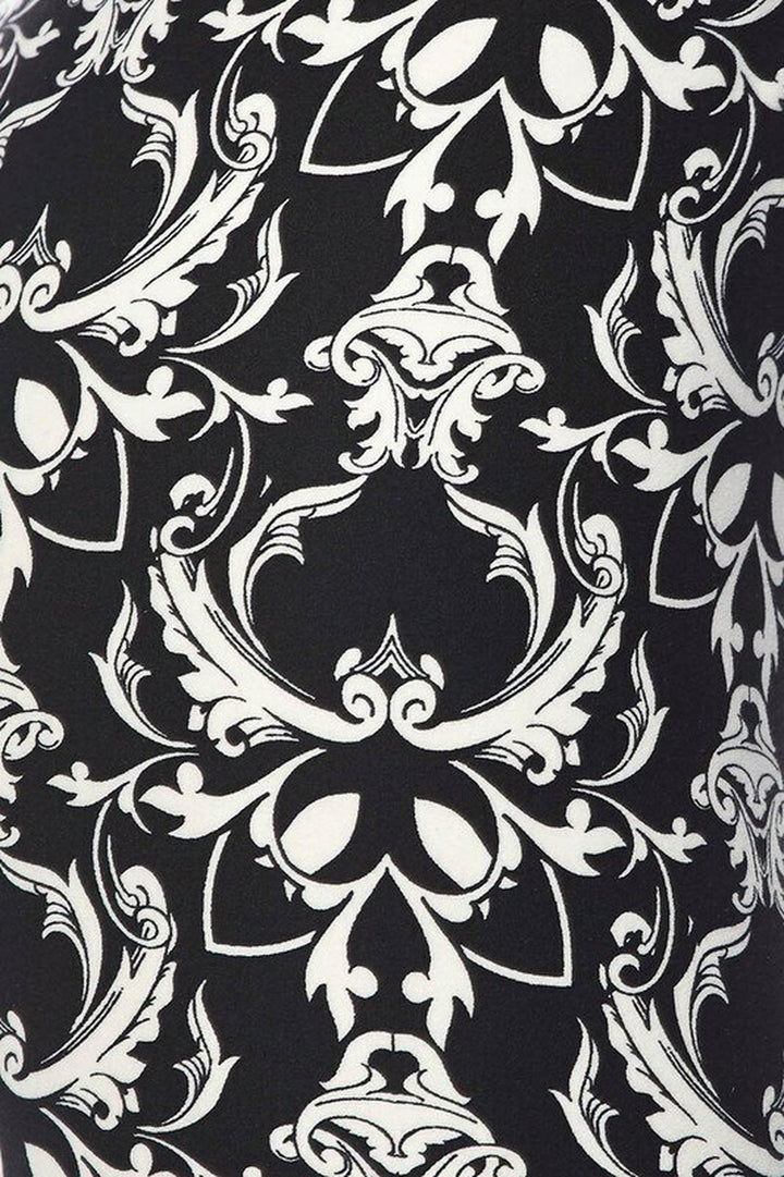 Buttery Smooth Baroque Wreath Leggings