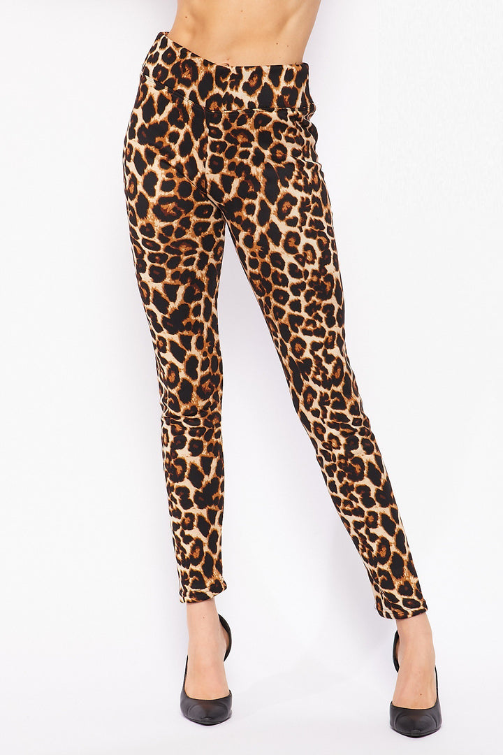 Buttery Smooth Bold and Beautiful High Waist Leopard Leggings - 3 Inch Waist
