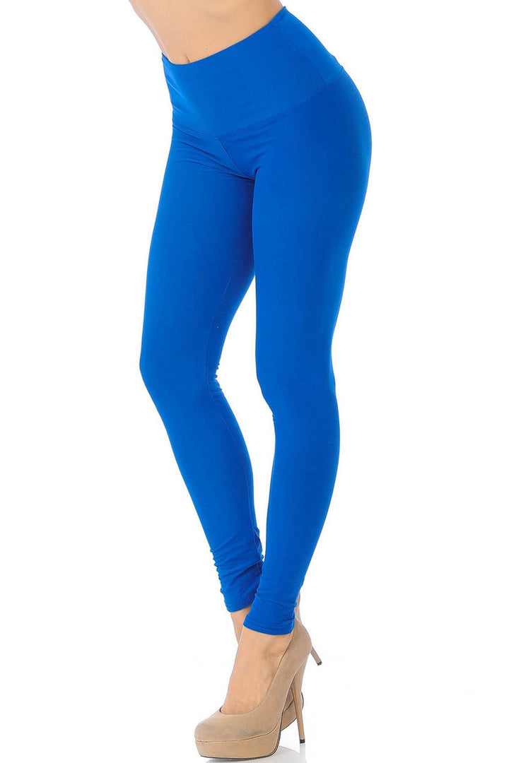 Buttery Smooth Basic Solid High Waisted Leggings - 5 Inch - New Mix