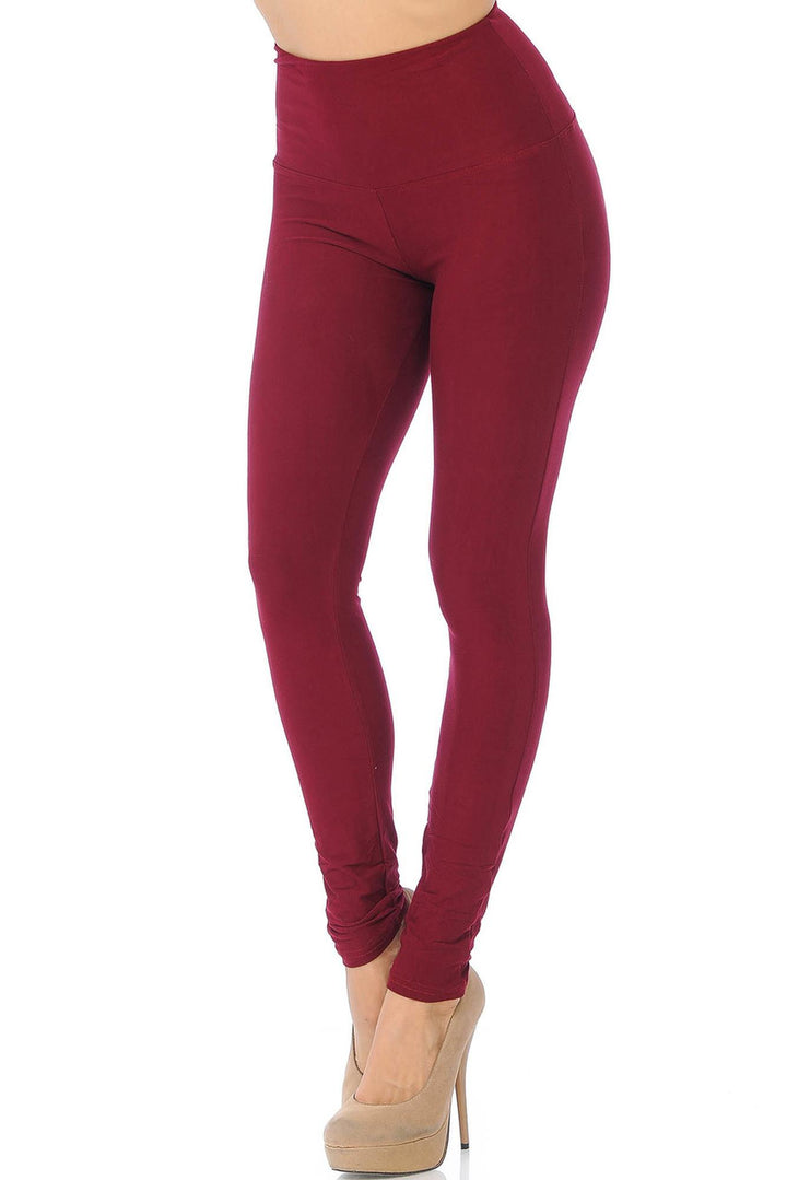 Buttery Smooth Basic Solid High Waisted Leggings - 5 Inch - New Mix